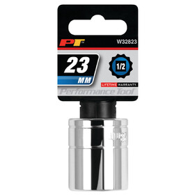 Performance Tool W32823 1/2" Drive 23mm 12pt Socket