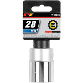 Performance Tool W34828 3/4" Drive 28mm 12pt Socket