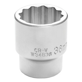 Performance Tool W34836 3/4" Drive 36mm 12pt Socket