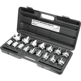 Performance Tool W34906 16 pc. 3/4" Drive Metric 12pt Socket Set