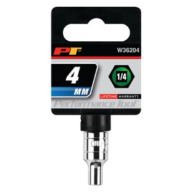 Performance Tool W36204 1/4" Drive 4mm 6pt Socket