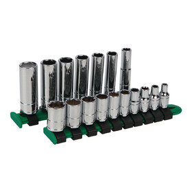 Performance Tool W36301 17 pc. 1/4" Drive SAE Socket Set