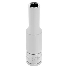 Performance Tool W36306 1/4" Drive 3/16" 6pt Deep Socket