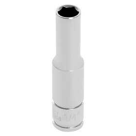 Performance Tool W36308 1/4" Drive 1/4" 6pt Deep Socket