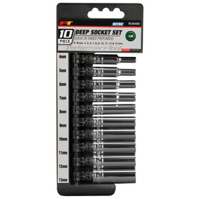 Performance Tool W36400 10 pc. 1/4" Drive 6pt Metric Socket Set