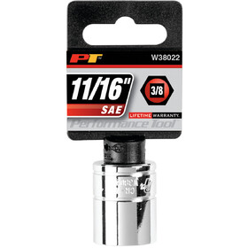 Performance Tool W38022 3/8" Drive 11/16" 6pt Socket