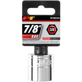 Performance Tool W38028 3/8" Drive 7/8" 6pt Socket