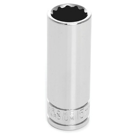Performance Tool W38715 3/8" Drive 15mm 12pt Deep Socket