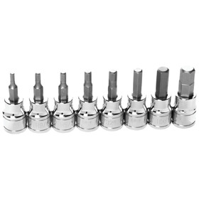 Performance Tool W38870 8 pc. 3/8" Drive SAE Hex Bit Set
