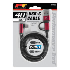 Performance Tool W492 USB-C Charging Cable