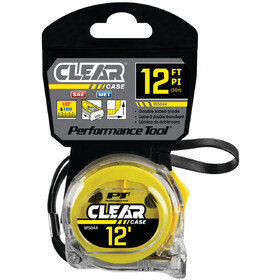 Performance Tool W5044 12' X 5/8" Clear Tape Measure