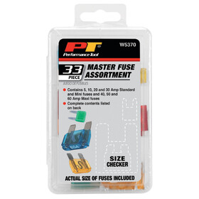 Performance Tool W5370 33 pc. Master Fuse Assortment