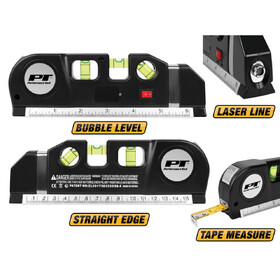 Performance Tool W5706 4-in-1 Laser Level Measure Tool