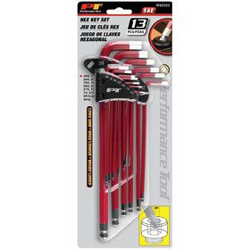 Performance Tool W80202 13 pc. SAE Long Arm Hex Key Set