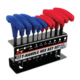 Performance Tool W80277 10 pc. SAE/Metric T-Handle Hex Key Set
