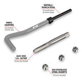 Performance Tool W86905 Thread Repair Kit 1/4-20