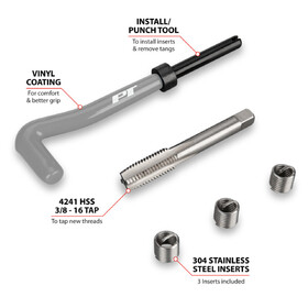 Performance Tool W86907 Thread Repair Kit 3/8-16