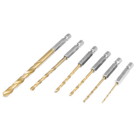 Performance Tool W8692 6 pc. Hex Shank Drill Bit Set
