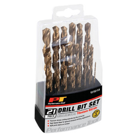 Performance Tool W9018 21 pc. Twist Drill Set