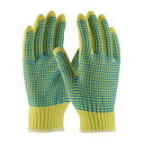 West Chester 08-K300PDD Kut Gard Seamless Knit Kevlar Glove with Double-Sided PVC Dot Grip - Medium Weight