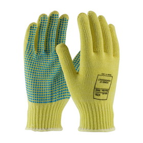 West Chester 08-K300PD Kut Gard Seamless Knit Kevlar Glove with PVC Dot Grip - Medium Weight