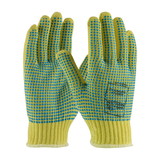 PIP 08-K350PDD Kut Gard Seamless Knit Kevlar Glove with Double-Sided PVC Dot Grip - Heavy Weight