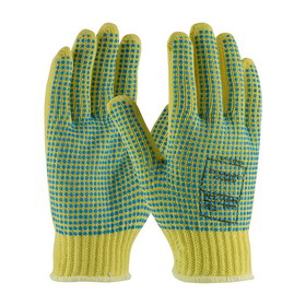 West Chester 08-K350PDD Kut Gard Seamless Knit Kevlar Glove with Double-Sided PVC Dot Grip - Heavy Weight