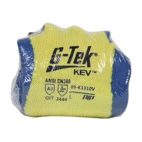 West Chester 09-K1310V G-Tek KEV Seamless Knit Kevlar Glove with Latex Coated Crinkle Grip on Palm &amp; Fingers - Vend-Ready