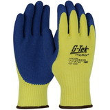 PIP 09-K1320 G-Tek PolyKor Seamless Knit PolyKor Blended Glove with Latex Coated Crinkle Grip on Palm & Fingers