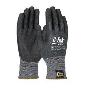 PIP 09-K1630 G-Tek KEV Seamless Knit Kevlar Blended Glove with Nitrile Coated Foam Grip on Palm &amp; Fingers