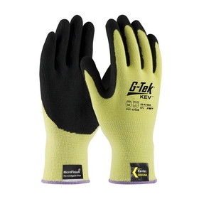 West Chester 09-K1650 G-Tek KEV Seamless Knit Kevlar Glove with Nitrile Coated MicroFinish Grip on Palm &amp; Fingers