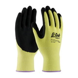 PIP 09-K1660 G-Tek KEV Seamless Knit Kevlar Glove with Double-Dipped Nitrile Coated MicroSurface Grip on Palm & Fingers - Medium Weight