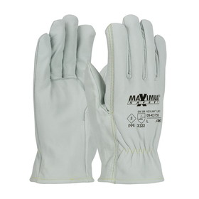 PIP 09-K3750 Boss Xtreme AR/FR Top Grain Goatskin Leather Drivers Glove with Kevlar Lining - Straight Thumb