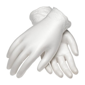 PIP 100-2824 CleanTeam Single Use Class 10 Cleanroom Vinyl Glove with Finger Textured Grip - 9.5&quot;