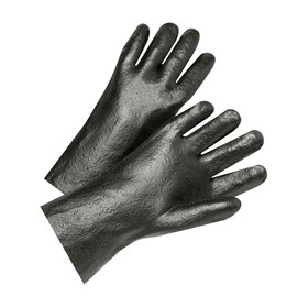 PIP 1017R PVC Dipped Glove with Interlock Liner and Semi-Rough Finish - 10&quot;