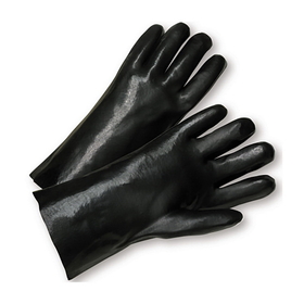 West Chester 1047-P PVC Dipped Glove with Interlock Liner and Smooth Finish - 14&quot;