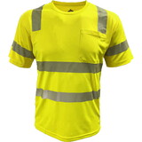PIP 104CMPS ANSI Type R Class 3 EcoChill Short Sleeve T-Shirt with Coolmax® Technology and UPF 50+ Sun Protection