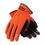 West Chester 120-4600 Maximum Safety Viz Workman's Glove with Synthetic Leather Palm and Fabric Back - PVC Grip on Index Finger/Thumb, Price/Pair