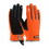 West Chester 120-4600 Maximum Safety Viz Workman's Glove with Synthetic Leather Palm and Fabric Back - PVC Grip on Index Finger/Thumb, Price/Pair