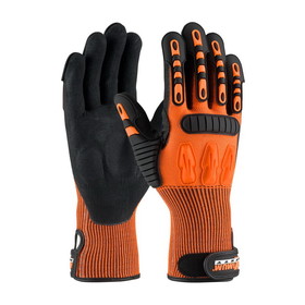 PIP 120-5150 Maximum Safety TuffMax5 Seamless Knit HPPE Blend with Nitrile Grip and TPR Impact Protection