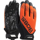 PIP 120-MG1240T Boss Synthetic Microfiber Palm with Silicone Grip and Hi-Vis Mesh Fabric Back