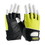West Chester 122-AV70 Maximum Safety Leather Palm Lifting Gloves with Reinforced Padded Palm Insert -   Hi-Vis Yellow Cotton Back, Price/Pair