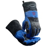 PIP 1521 Caiman Premium Grain Goatskin Leather Welding Glove with Para-Aramid Liner, Wool Insulated Back and Kevlar Stitching