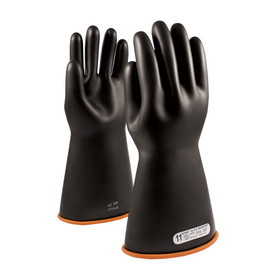 PIP 155-1-14 NOVAX Class 1 Rubber Insulating Glove with Straight Cuff - 14&quot;