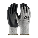 PIP 16-334 G-Tek PolyKor Seamless Knit PolyKor Blended Glove with Nitrile Coated Foam Grip on Palm & Fingers