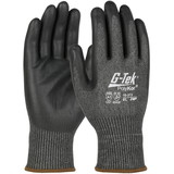 PIP 16-373 G-Tek PolyKor Seamless Knit PolyKor Blended Glove with Nitrile Coated Foam Grip on Palm & Fingers - Touchscreen Compatible