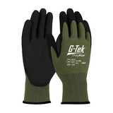 West Chester 16-399 G-Tek PolyKor X7 Seamless Knit PolyKor X7 Blended Glove with NeoFoam Coated MicroSurface Grip on Palm & Fingers - Touchscreen Compatible