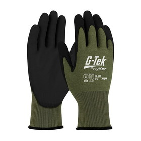 PIP 16-399 G-Tek PolyKor X7 Seamless Knit PolyKor X7 Blended Glove with NeoFoam Coated MicroSurface Grip on Palm &amp; Fingers - Touchscreen Compatible