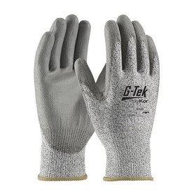 West Chester 16-530 G-Tek PolyKor Seamless Knit PolyKor Blended Glove with Polyurethane Coated Flat Grip on Palm &amp; Fingers