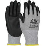 PIP 16-561 G-Tek PolyKor Seamless Knit PolyKor Blended Glove with Polyurethane Coated Flat Grip on Palm & Fingers - Touchscreen Compatible